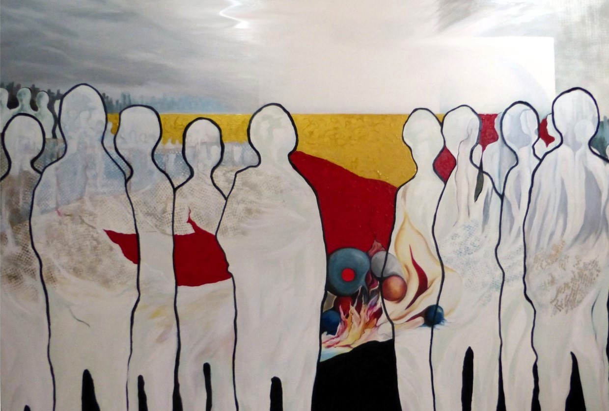 Hand out of the pockets..-hilmi koray 140 x 200 cm oil on canvas