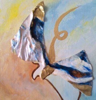marposa try to fly-hilmi koray 50x70 cm oil on canvas