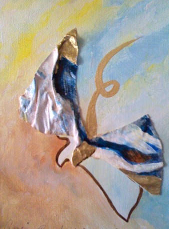 marposa try to fly-hilmi koray 50x70 cm oil on canvas