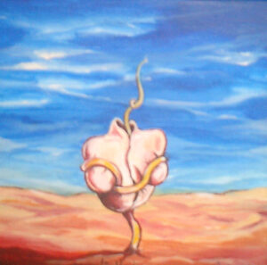 violance-hilmi koray 40x40 cm oil on canvas